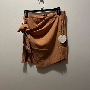 Hummingbird Warm Brown Mini Skirt
